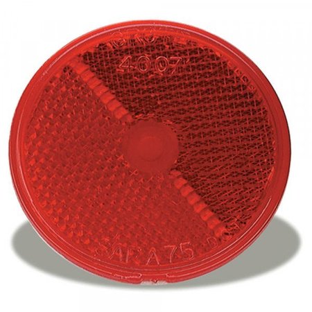 GROTE LIGHTING REFLECTOR-2.5-RED- ROUND STICK-ON 40072